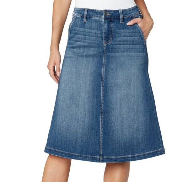 Liverpool Jeans Company Pants - LIVERPOOL DENIM CIRCLE SKIRT SZ 14 NWT